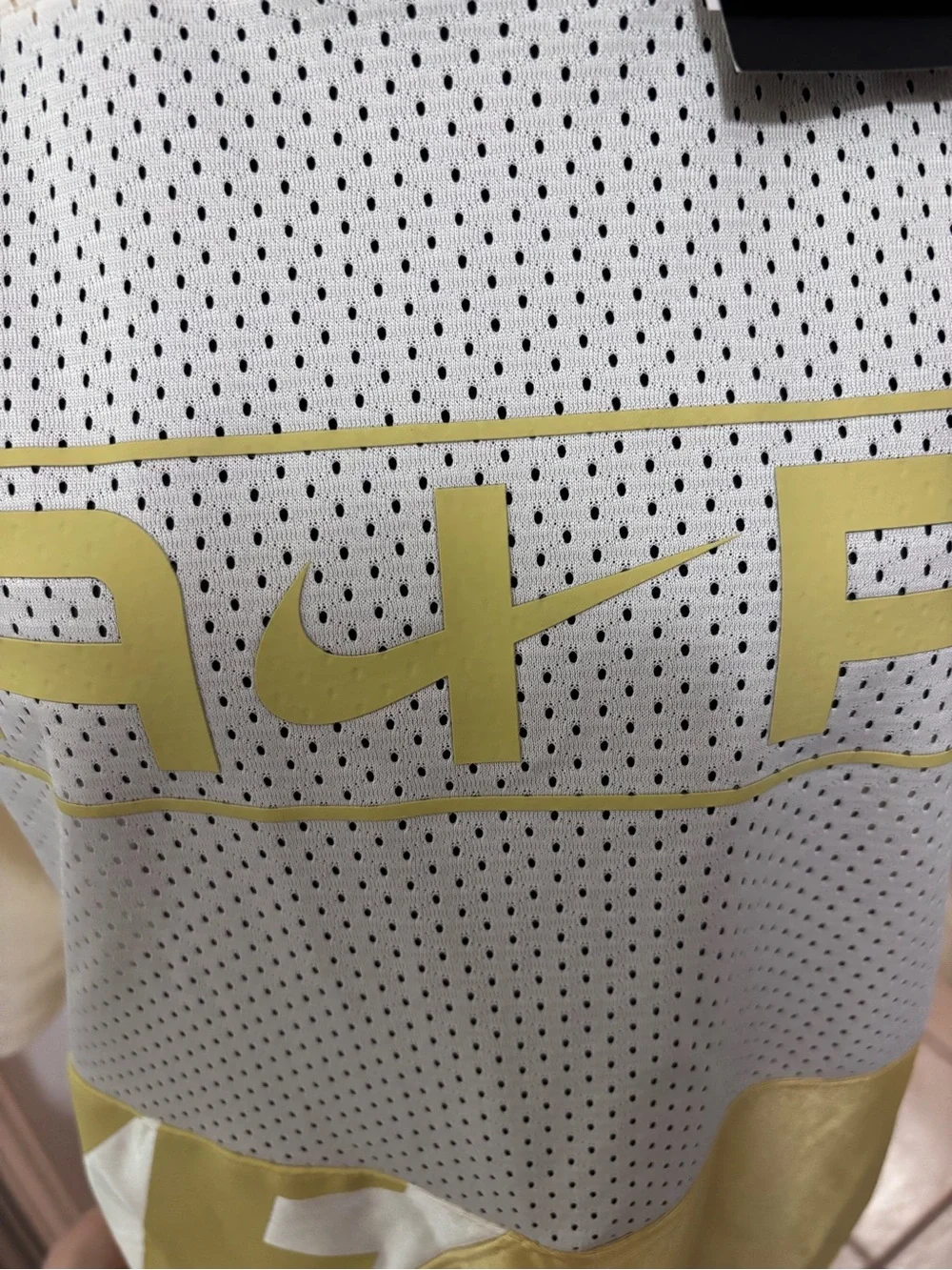Nike Air Y2K Football Jersey Dress Womens Golden & White FN2253 -700